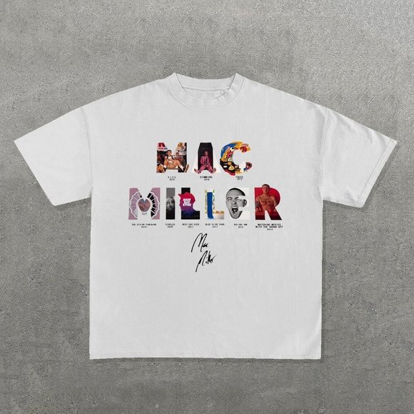 Mac Miller Album Print Short Sleeve Tshirt - Picture 1 of 4